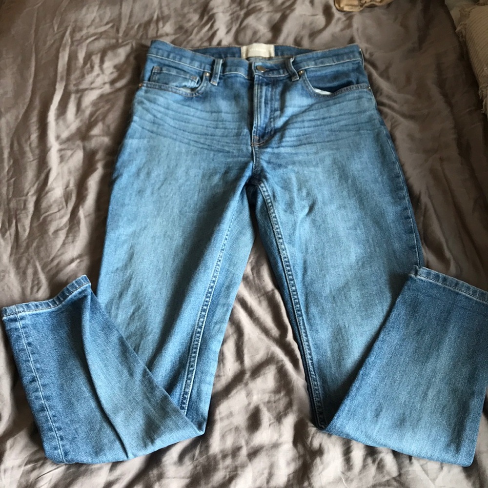 Everlane skinny, high rise jeans